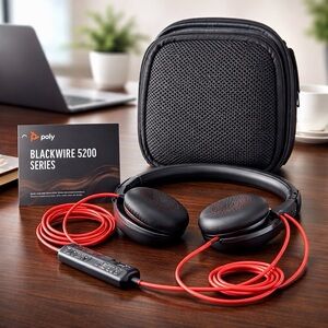 POL Black and Red Gaming Headphones
